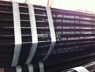 الصين الطلاء الأسود المطبوع API 5L Gr.B 42.2 mm x 3.56 mm x 5.8M أنابيب غير منسقة / LSAW / SSAW المزود