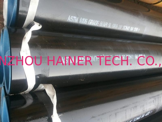 API 5L Gr.B / ASTM A106/A 53 Gr.B أنابيب بلا خيوط من الفولاذ الكربوني ، 16 